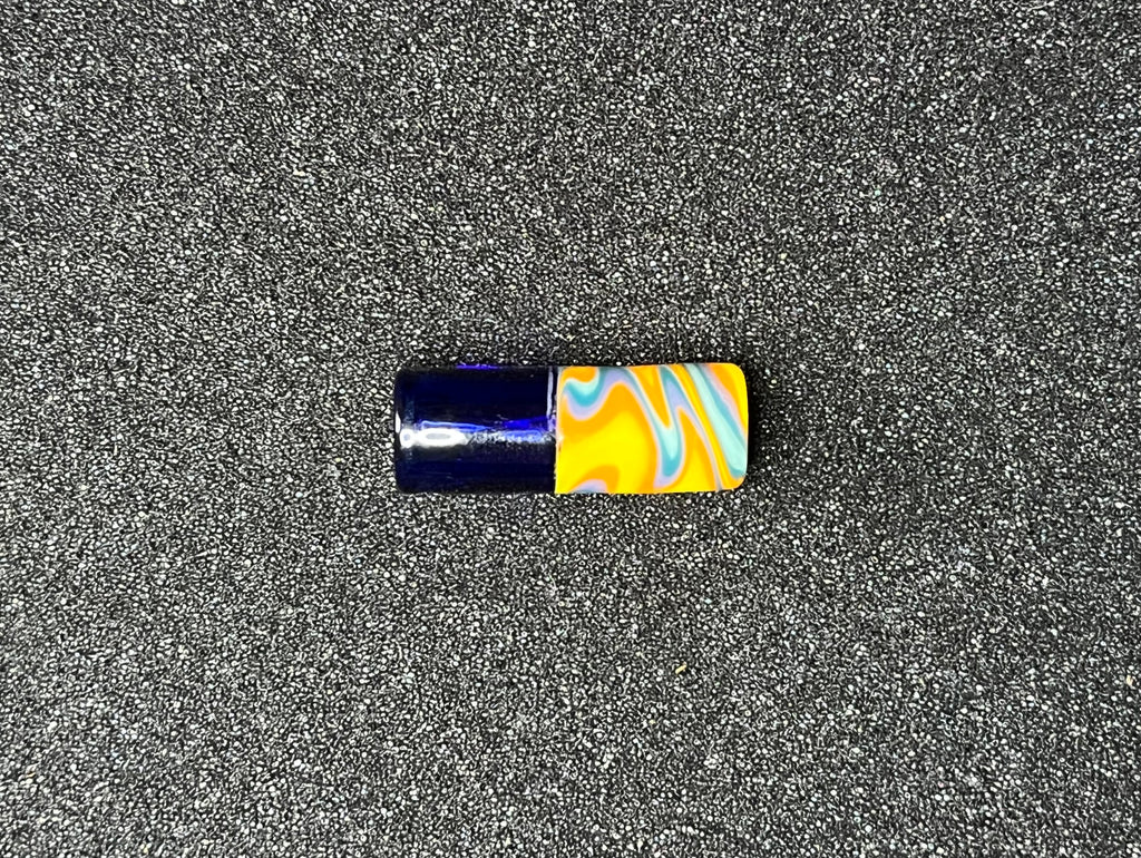 10,9 x 29mm - Unikat von Melty Glass
