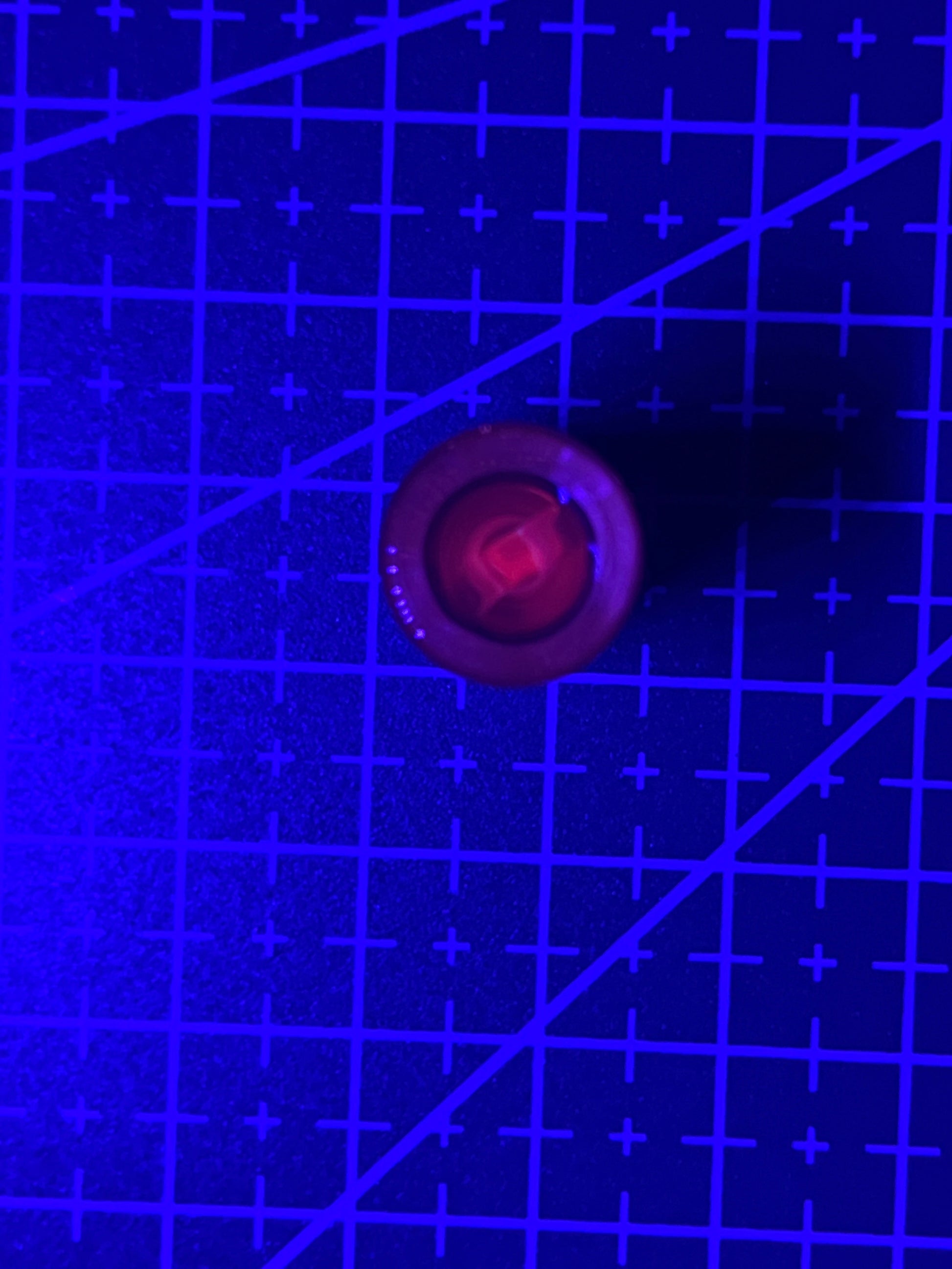 11,7mm - Tye Glass Art - USA - UV Reaktiv