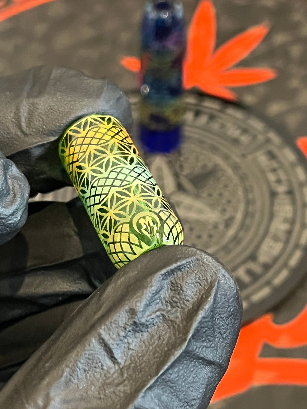 12mm - Hologramm Blunt Tip von Mothershipglass