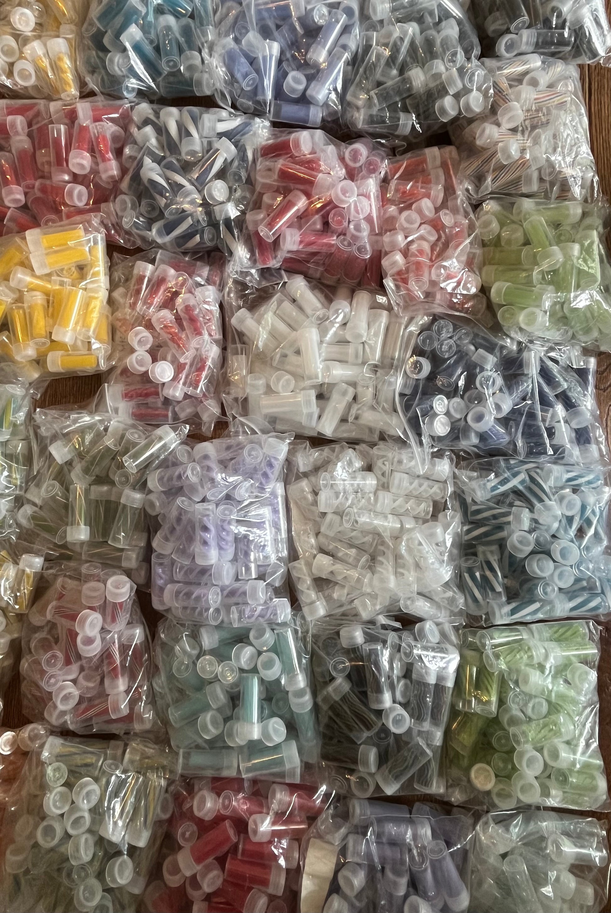 12 mm Glas Tip Bundel - 10Stück im Mix