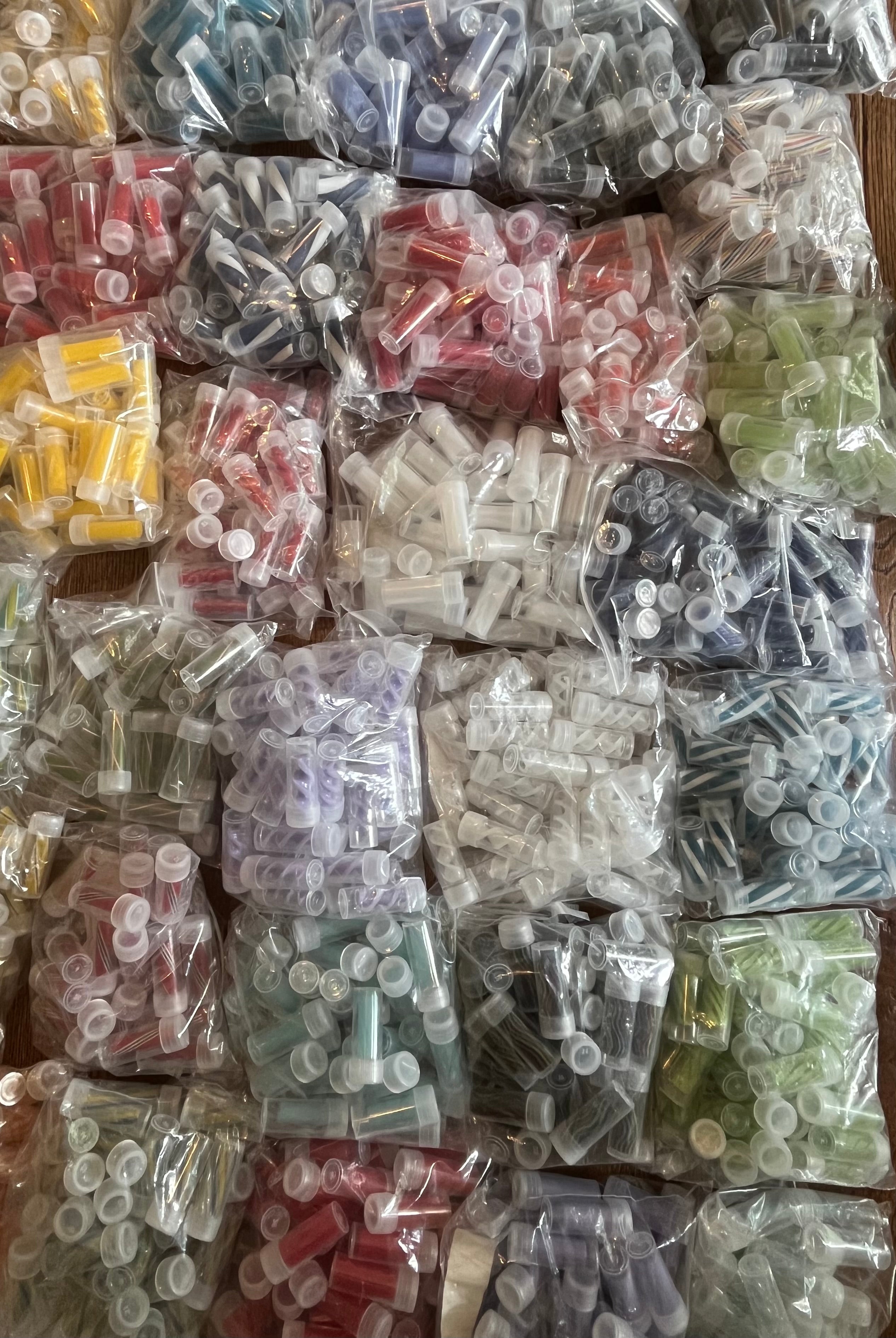 12 mm Glas Tip Bundel - 10Stück im Mix