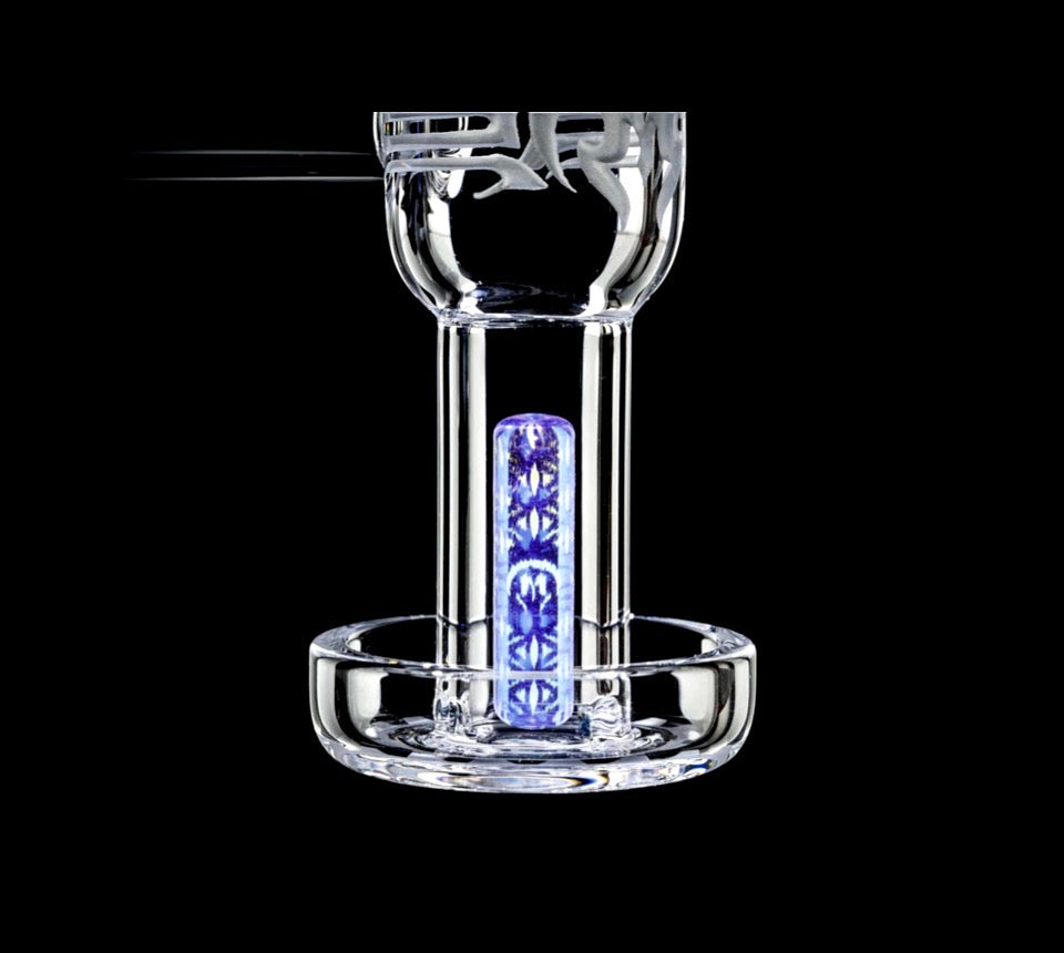 Hologramm Pillar - Spiral - Mothership Glass _ Blue