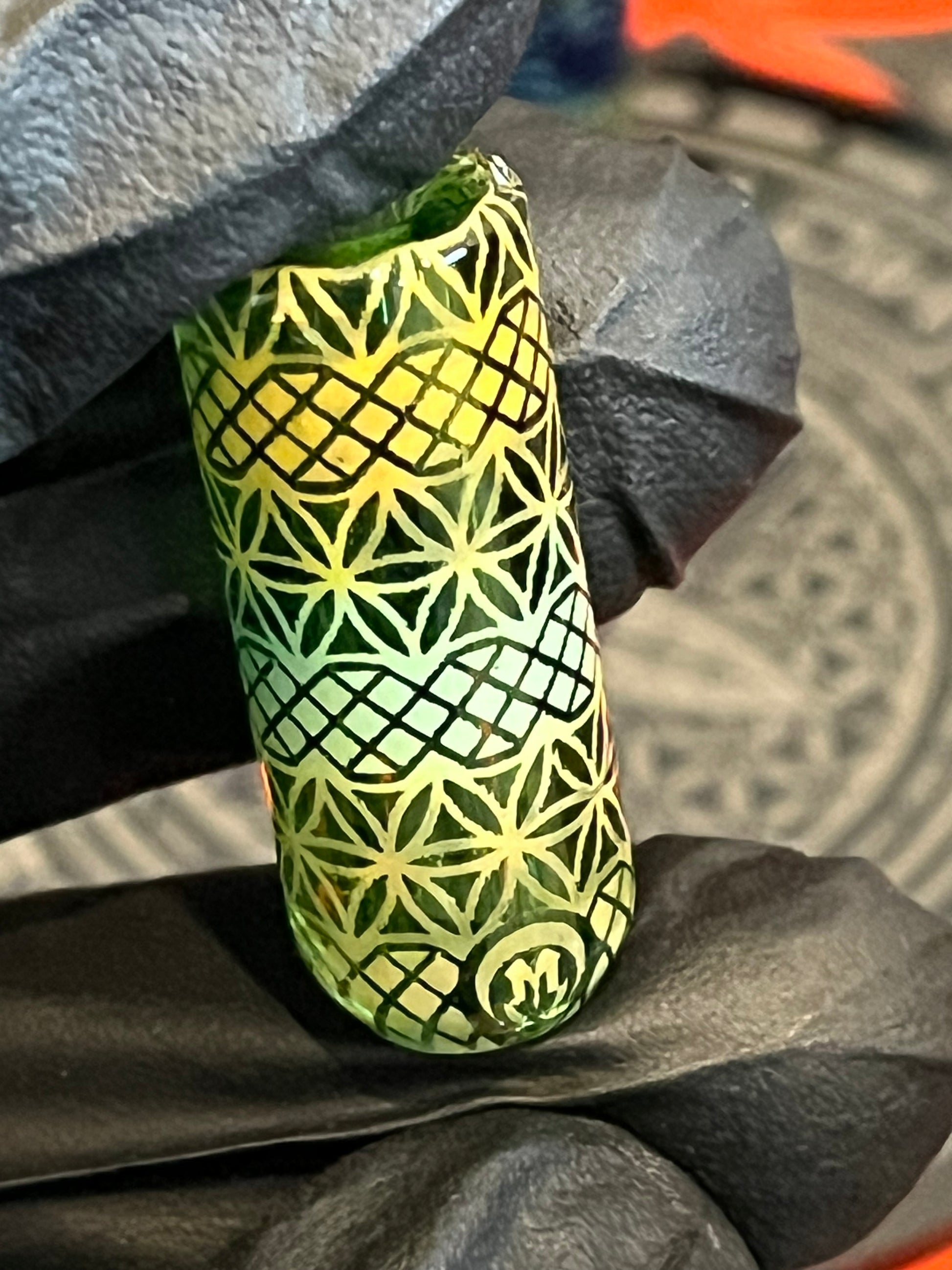 12mm - Hologramm Blunt Tip von Mothershipglass