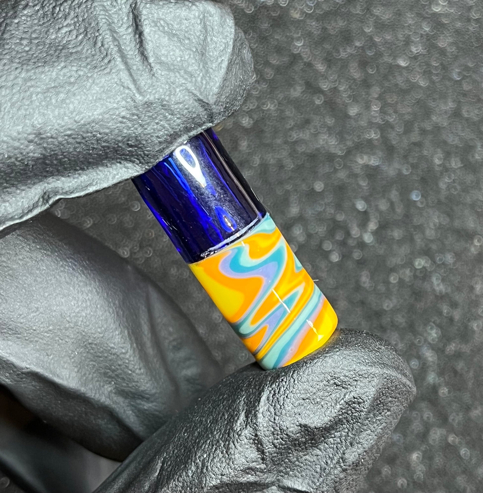 10,9 x 29mm - Unikat von Melty Glass