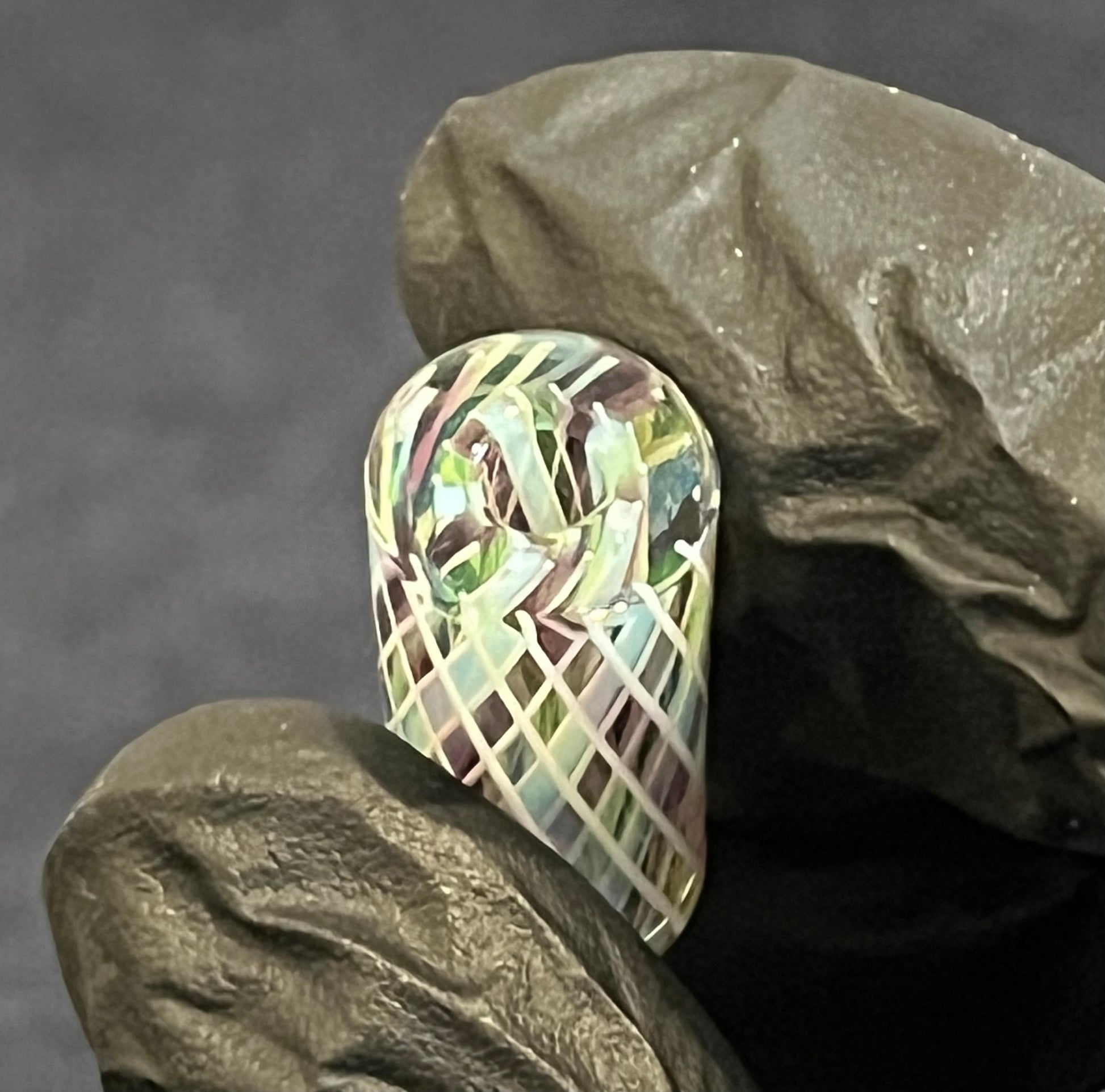 12,7 x 32,5mm - BradBGlass - Oasis Flamework - USA