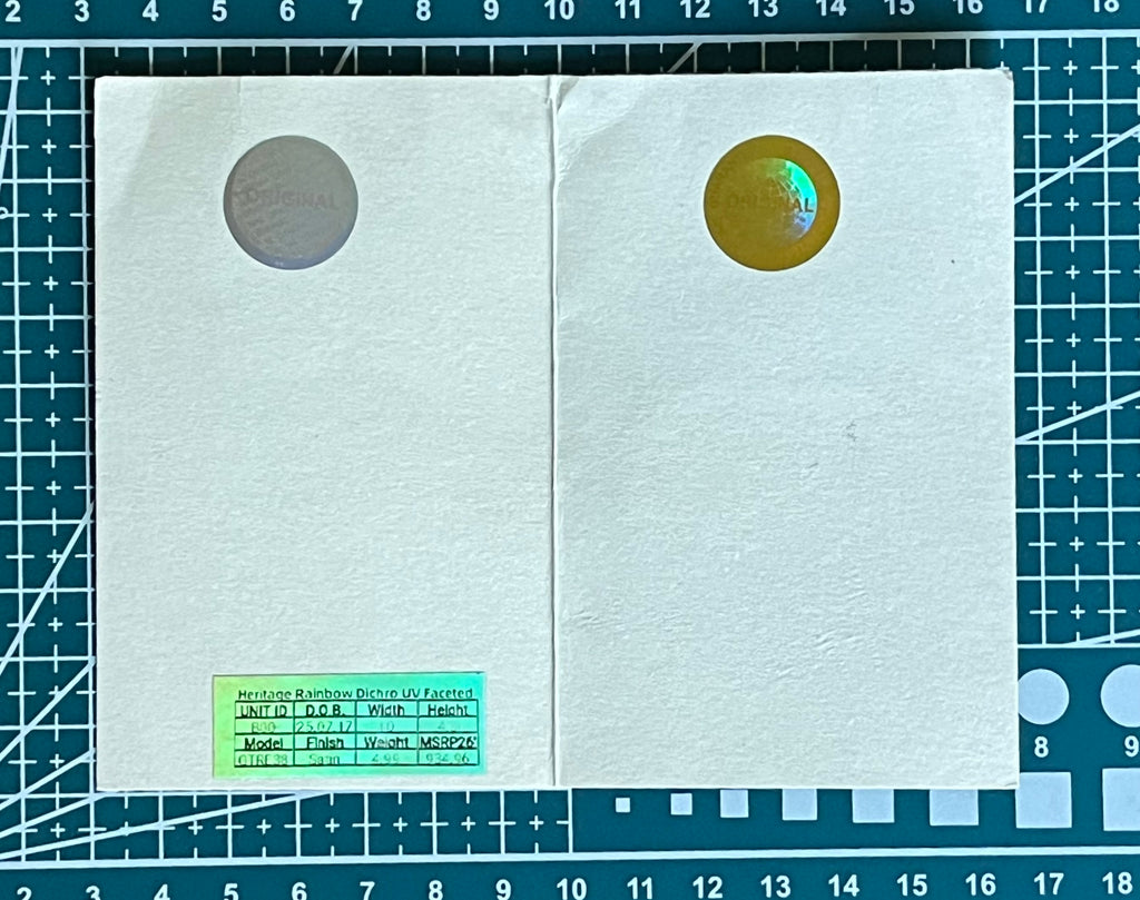 10mm - WYG Glass - Heritage Dichro - UV - Faceted