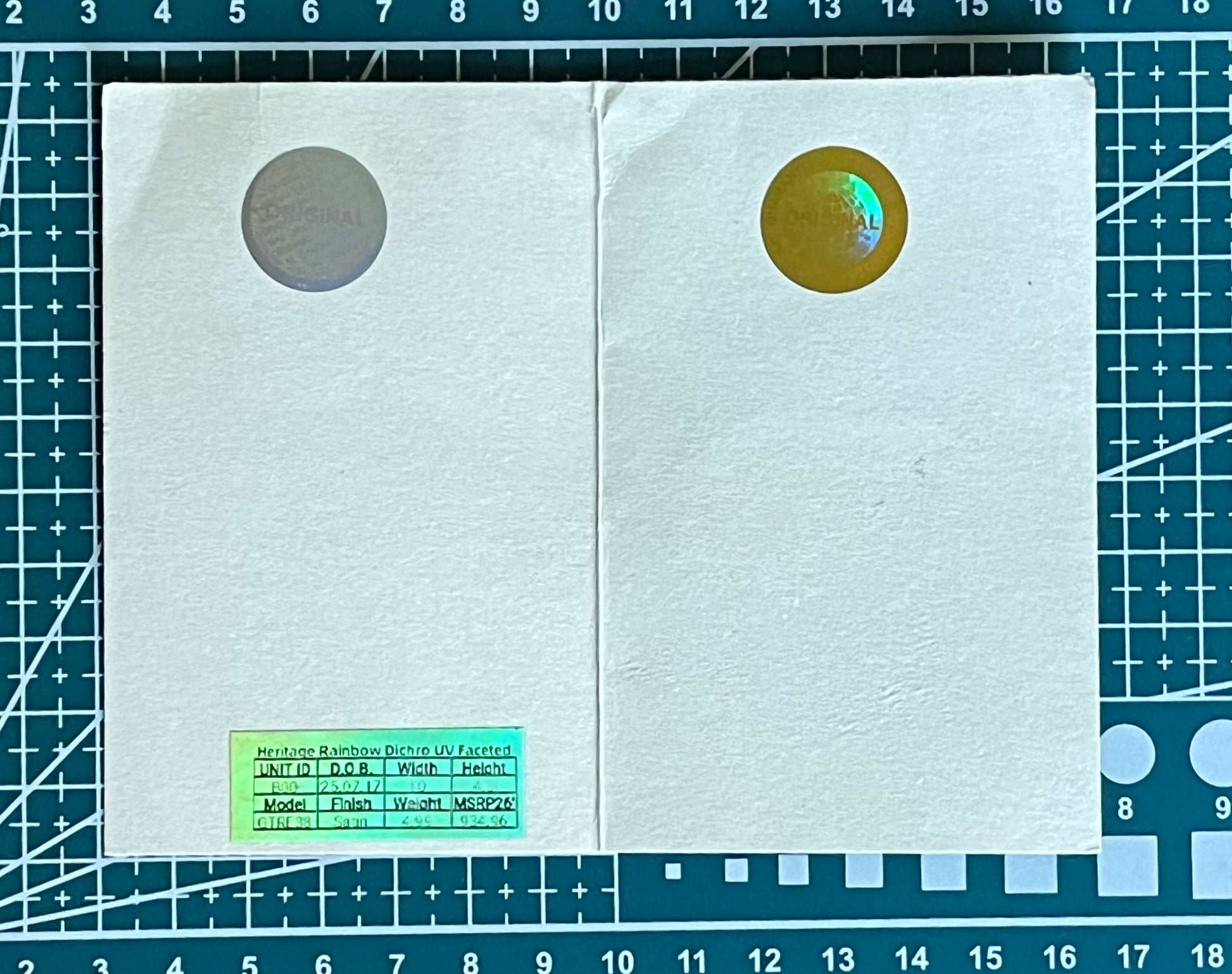 10mm - WYG Glass - Heritage Dichro - UV - Faceted