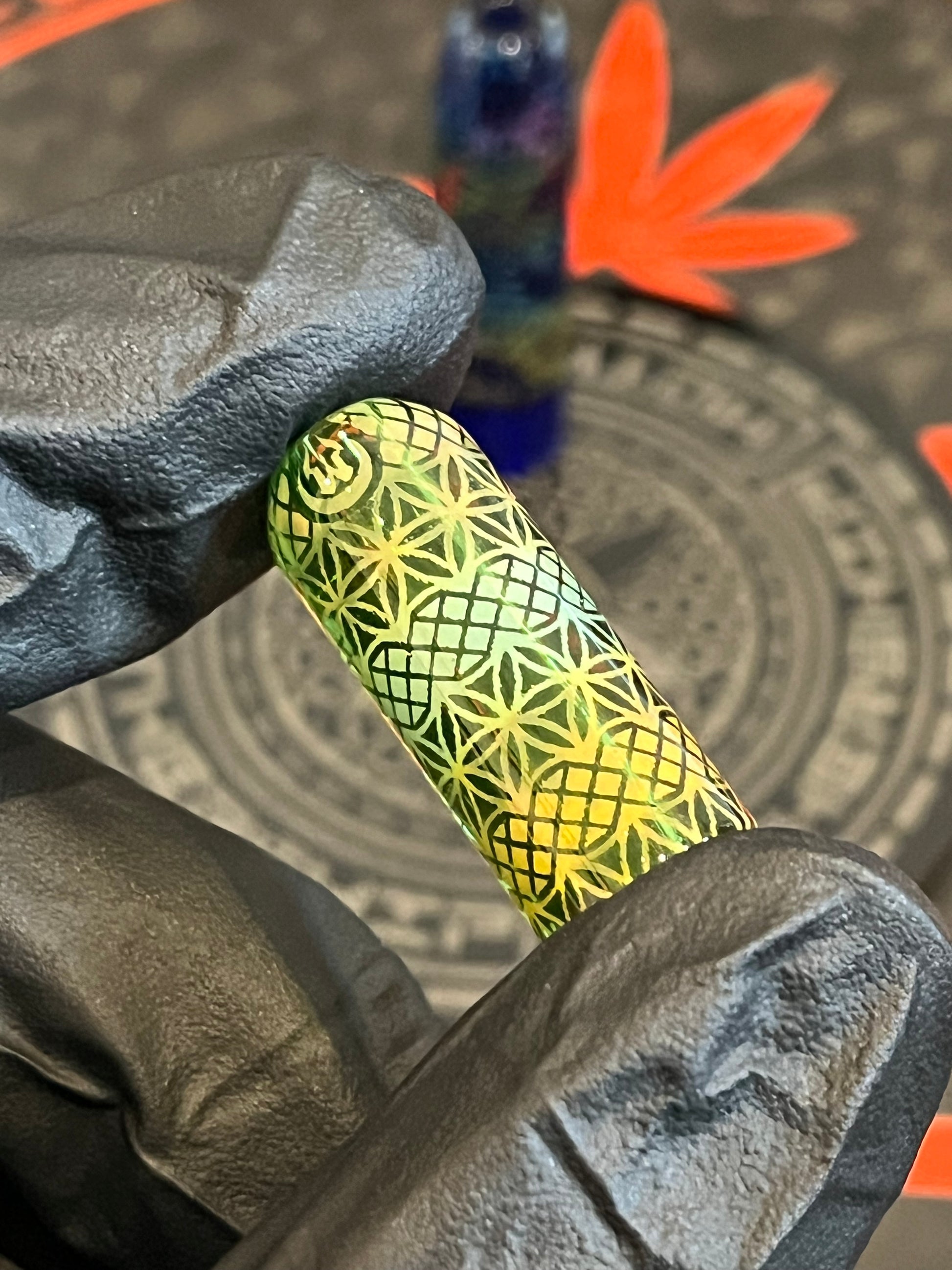 12mm - Hologramm Blunt Tip von Mothershipglass