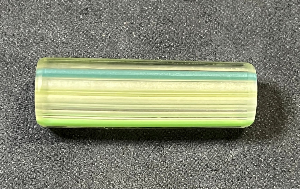 Geo Tip – Konischer Glastip, 10 auf 11 mm,26 Loch, UV-reaktiv, Unikat M.Gibbons Italien