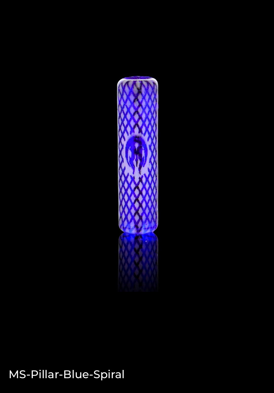 Hologramm Pillar - Spiral - Mothership Glass _ Blue