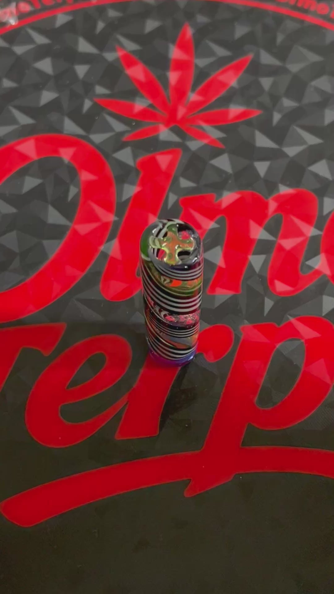 12,9 x 49,2mm - Unikat - BradBGlass - Oasis Flamework - USA