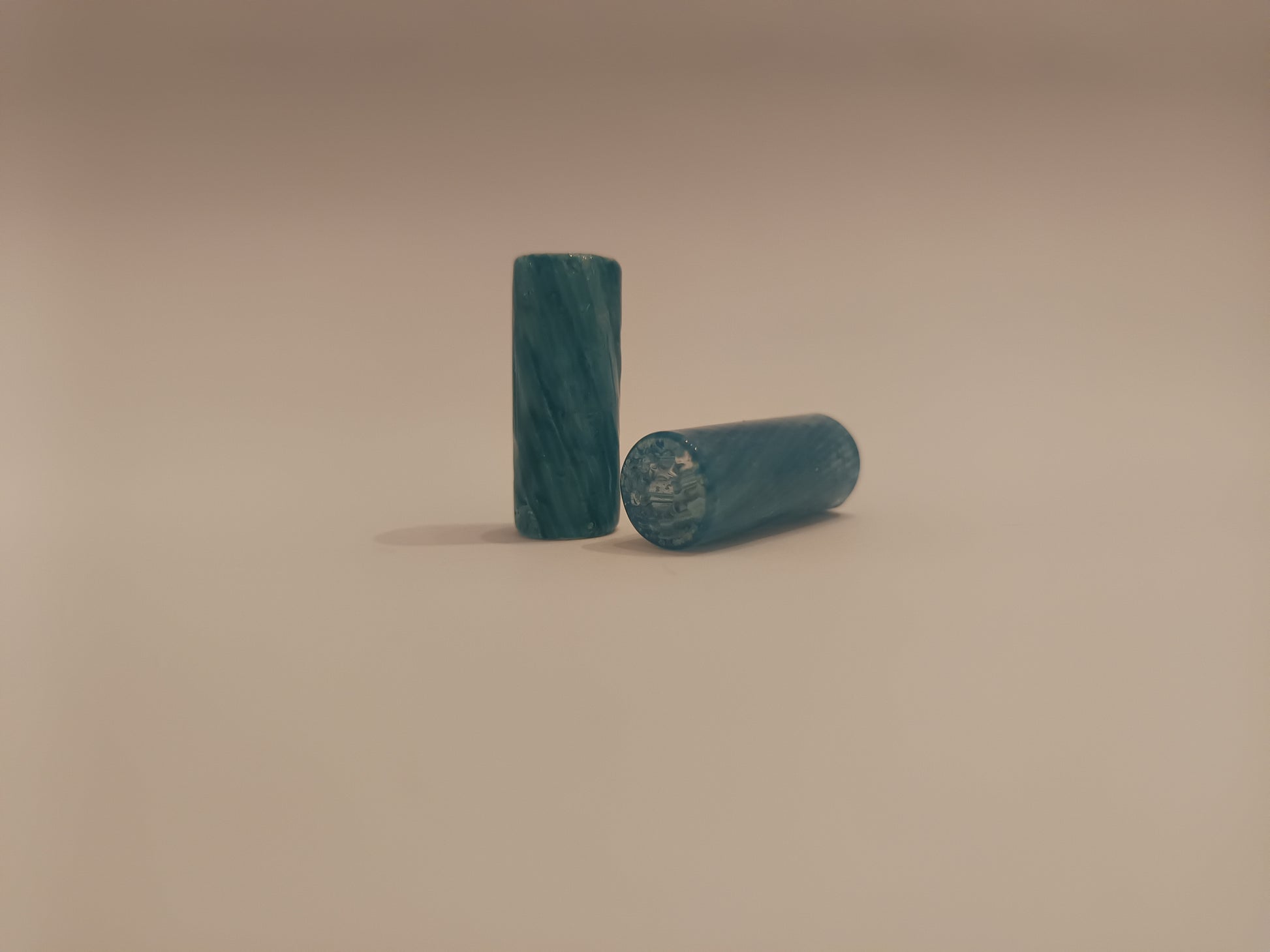 Glas Tip - 12mm x 30mm - Glow After Dark und UV reaktiv